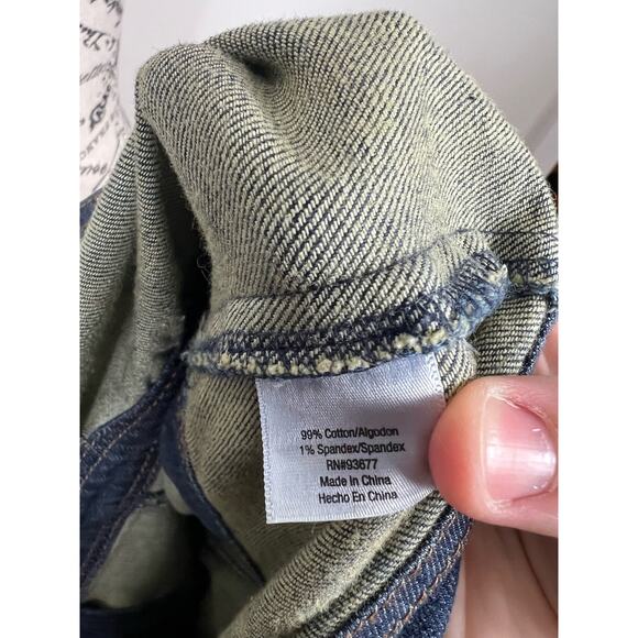 ana plus size button up jean jacket - Picture 7 of 9